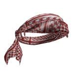 Palestine Red Houndstooth Headscarf [for locs]