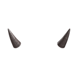 [ ⚜️ ] Rose Gold Diamond Devilish Horns [ pbr ]