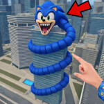 🦔 Scary Sonic Tower Go Up 🔵