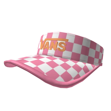 Vans Pink White Checkerboard Turvy Visor Roblox Item Rolimon s