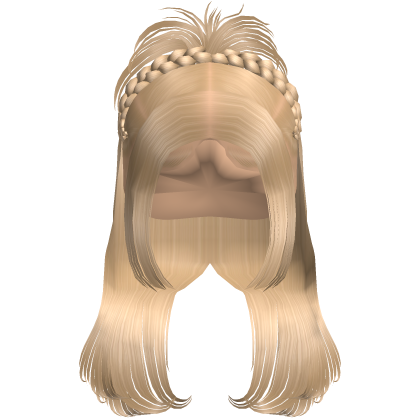 ☆ | Platinum Braided Spiky Updo Roblox item