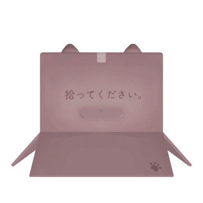 Kawaii Pink Boxcat Roblox item