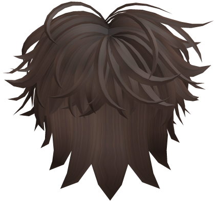 Long Messy Wolfcut Boy Hair Dark Brown Roblox item