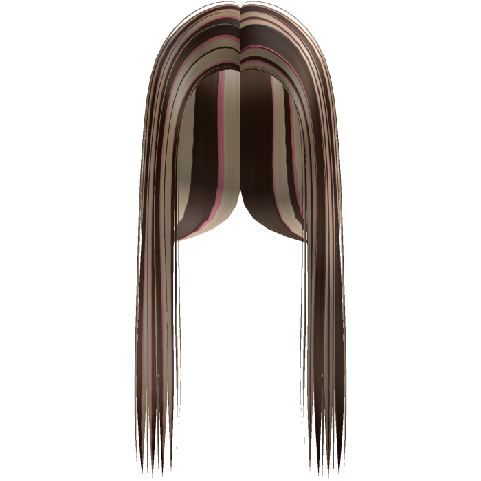 Neopolitan Highlight Y2k Front-Swept Hair