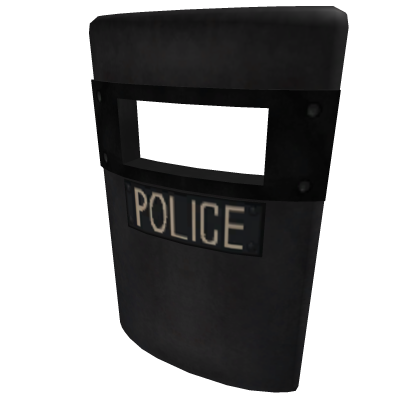 Police Riot Shield Back
