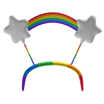 cute rainbow add on for diwali sparkle headband