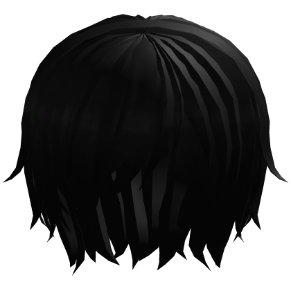 Black Eye Covering Edgy Hair