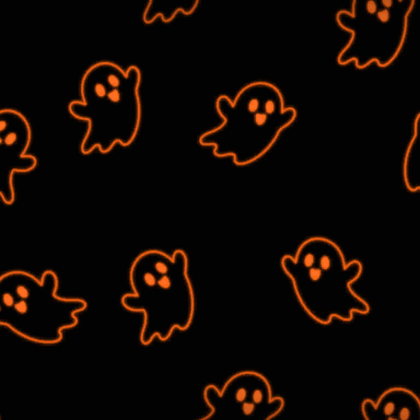 Orange Glowing Ghosts