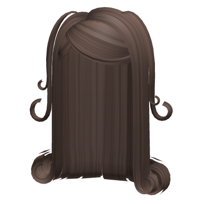 Long Slick Curls with Pigtails in Light Brown