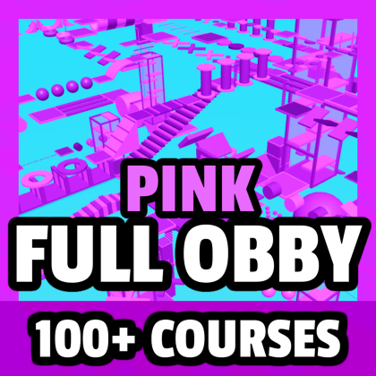 Pink Full Obby Set [140 Stages]