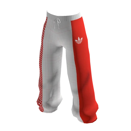 Red adidas pants roblox hotsell