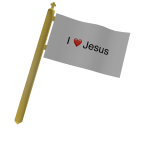 I ❤️ Jesus Sign [RUFZ UGC CODE EXCLUSIVE]