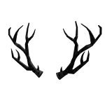 Black Sparkle Time Antlers