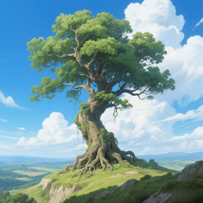 Eternal Oak - Ancient Stylized Tree (PBR) preview 1