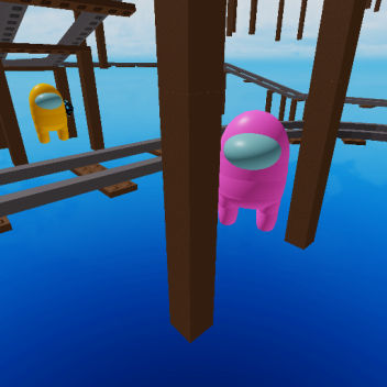 Cart Ride Into Among Us Red Imposter Sus