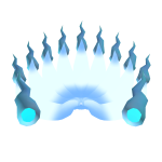 Glowing Nine-Tailed Spirit Fox Tail Blue