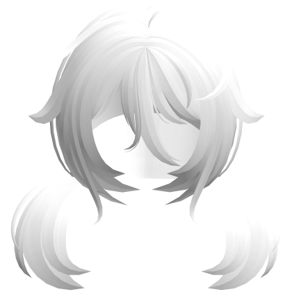 ♡ Kawaii Tweencore Messy Anime White Pigtails 🍀