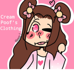 Cream poof's clothing!
