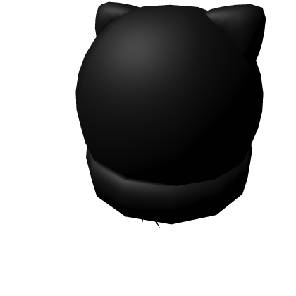 black cat hood moe black hair Roblox item