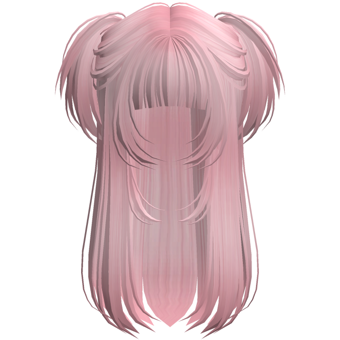 Vamp Long Straight Pigtails Pink