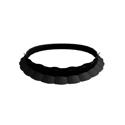 Ruffled Black Choker