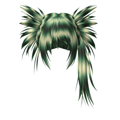 Y2K Spikey Alt Scene Hair Light Green