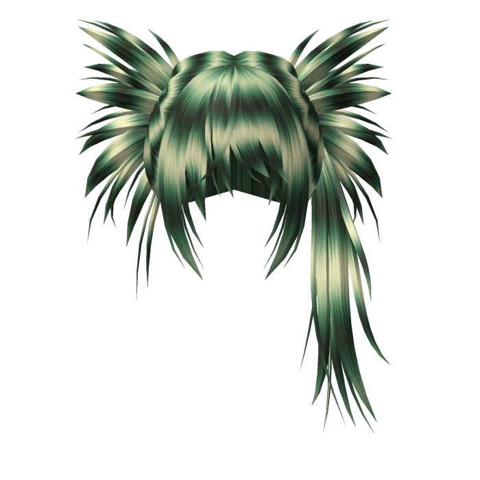 Y2K Spikey Alt Scene Hair Light Green