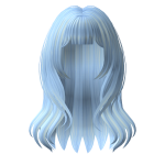 Stylish Pastel Blue Voluminous Hair