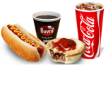 The snacks and drinks