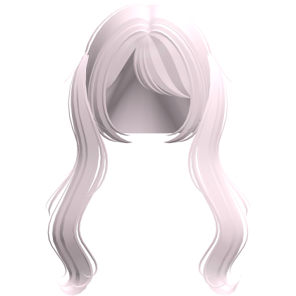 ♡ kawaii long wavy low pink pigtails Roblox item