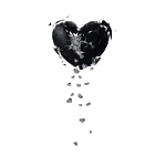 [ ⚜️ ] Black Diamond Heart [ pbr ]