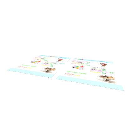 Ice Cream Menus