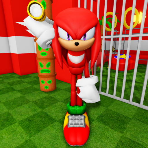 KNUCKLES PRISON RUN OBBY official Roblox game thumbnail
