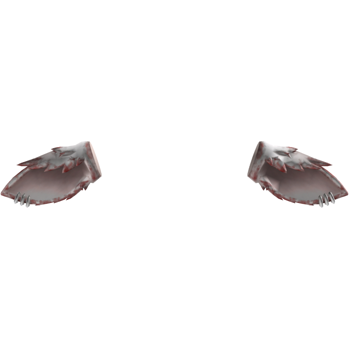 Cute Core Stained Fur Lamb Ears With Piercing
