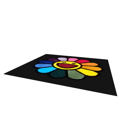 Rainbow Flower Rug