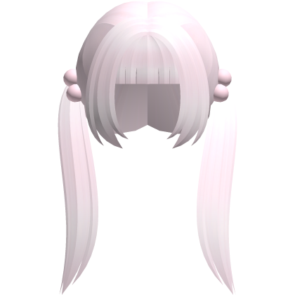 pastel pink black alt moe straight bobble pigtails