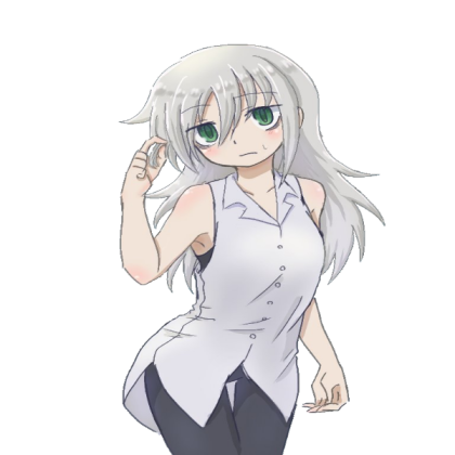 Silver Hair Tomoko Roblox decal