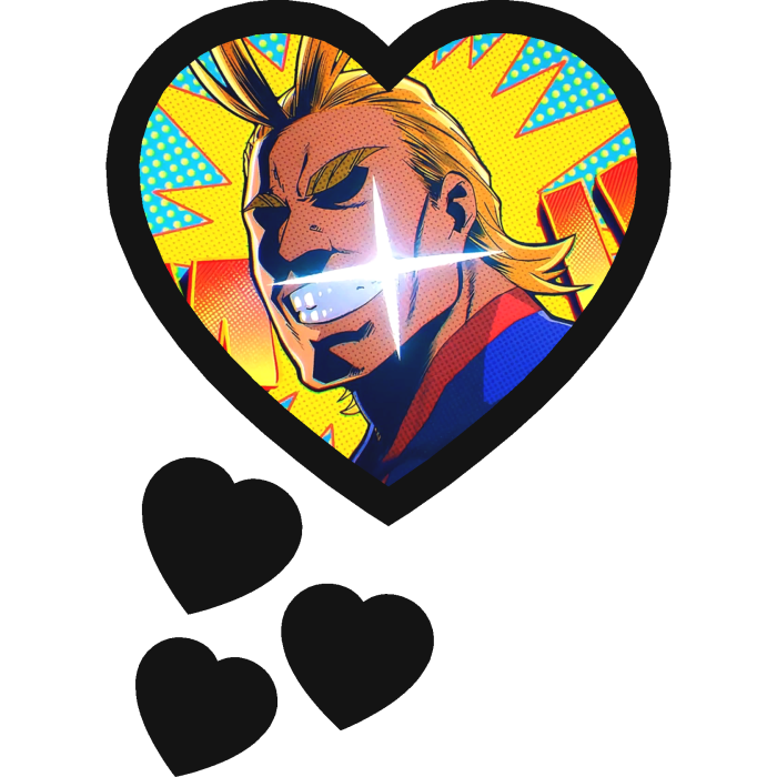 All Might Thinking Hearts My Hero Academia
