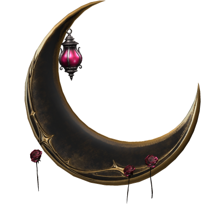 Goth Crimson Moon w/ Rose Lanterns