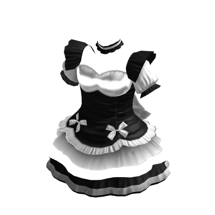 Maid Dress | Black & White thumbnail