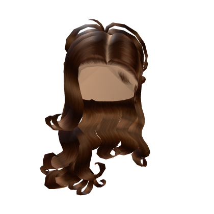 Curly Half Up Ponytail *Brown* Roblox item