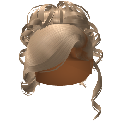Side Swept Curly Updo [Blonde]