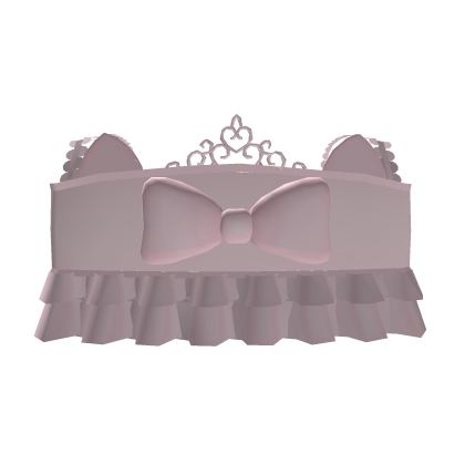 Pink Kawaii Cutecore Kitty Tiara Top  Roblox item