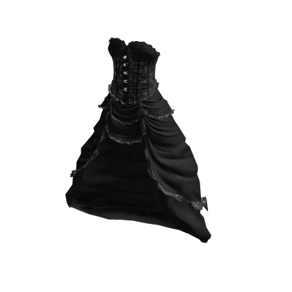 Gothic Dark Long Dress (Black) | Roblox Item