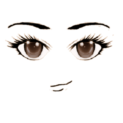 Anime Face Brown Eyes Roblox decal