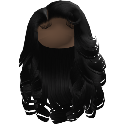 Glamorous Side Swept Curls [Black]