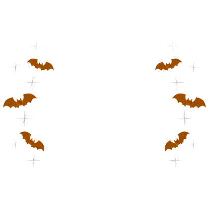 Halloween Bat Dracula Orange Sparkle Aura Confetti