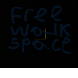 Free walk space