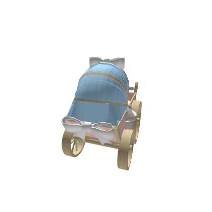 rectangular pastel antique baby stroller