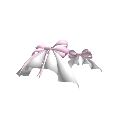 Hip ruffled bows in pink